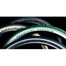 Schwalbe Century 28x1.40 czarno-kremowa, reflex